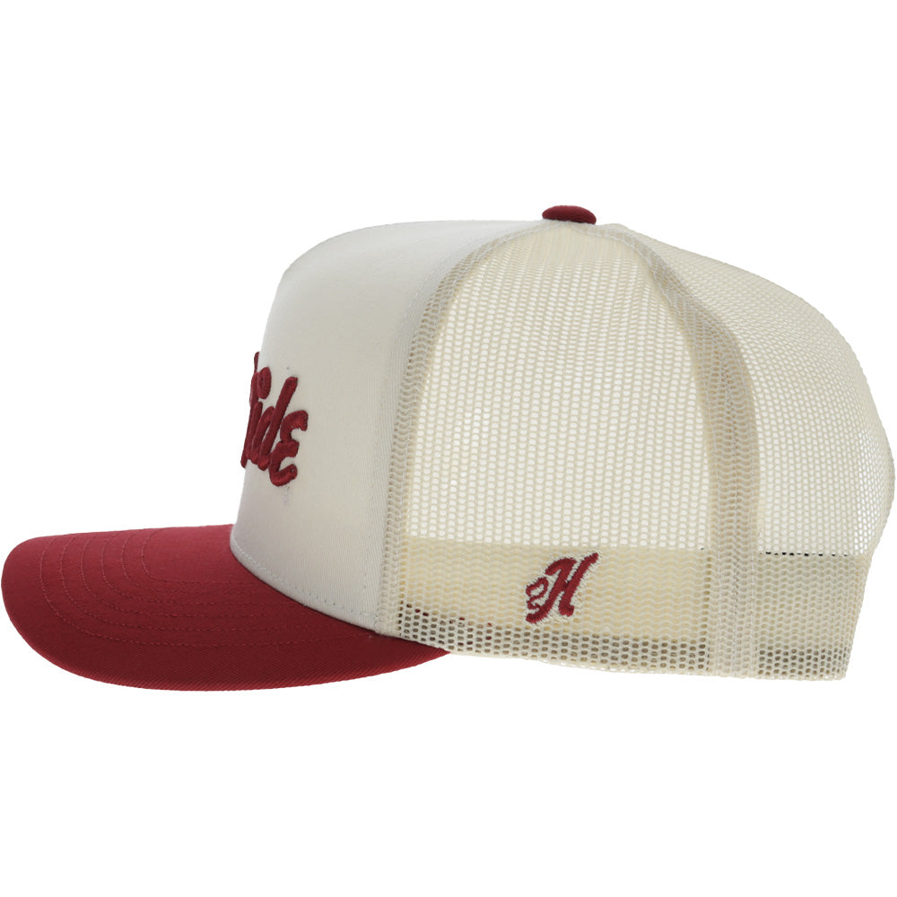 University Of Alabama 5-Panel Trucker Snapback Hat Cream/Crimson