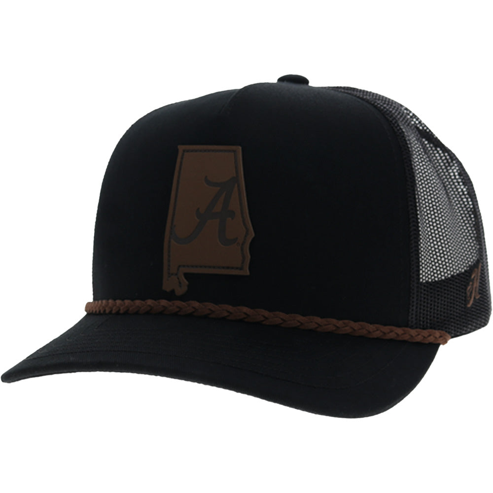 University Of Alabama 5-Panel Trucker Snapback Hat Black