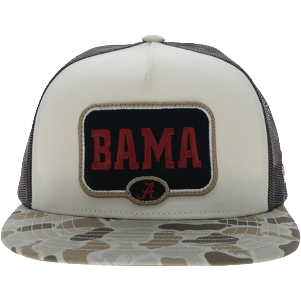 University Of Alabama 5-Panel Trucker Snapback Hat Cream/Camo