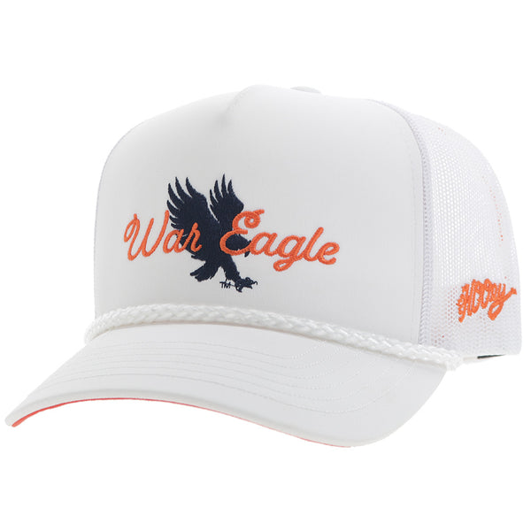 Auburn x Hooey hat with orange and blue War Eagle embroidered patch