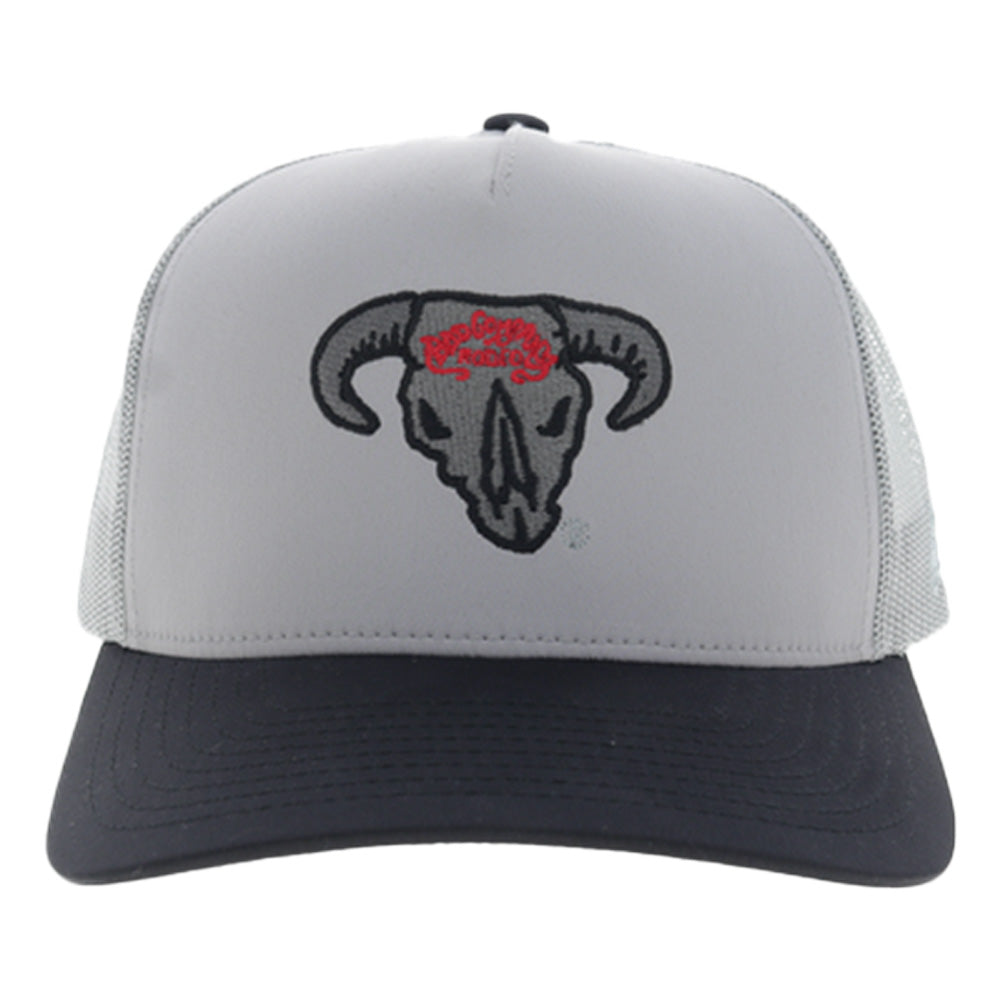 Bad Company 5 Panel Trucker Snapback Hat Grey/Black
