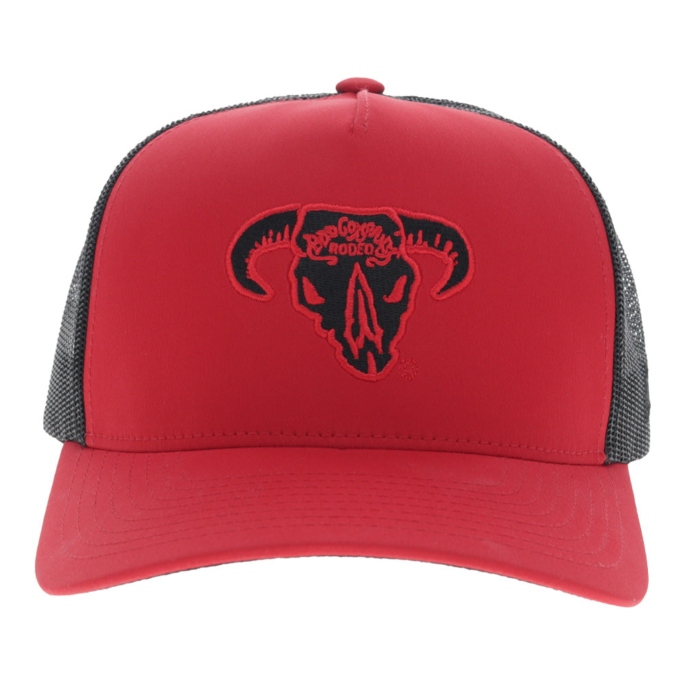 Bad Company 5 Panel Trucker Snapback Hat Red/Black