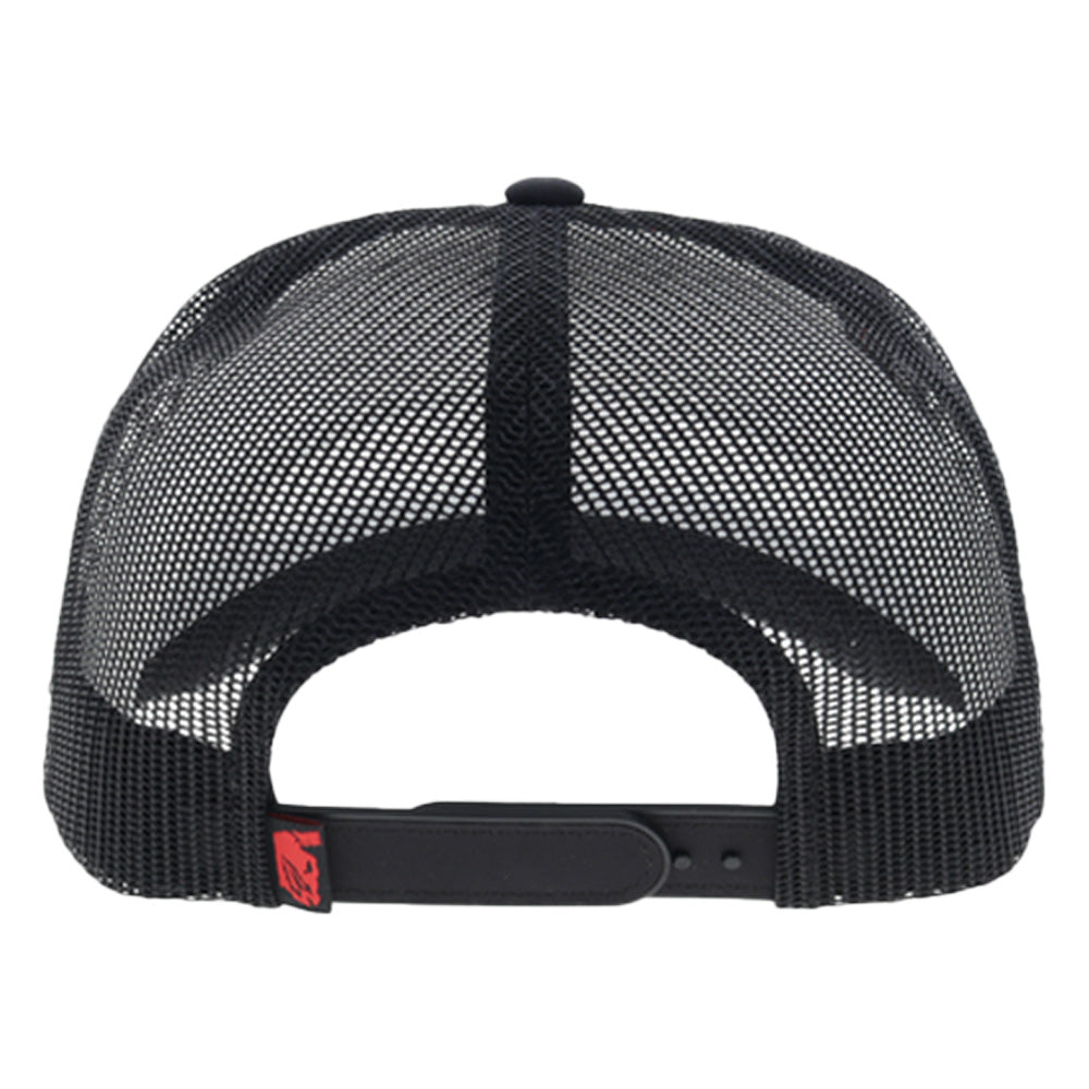 Bad Company 5 Panel Trucker Snapback Hat White/Black