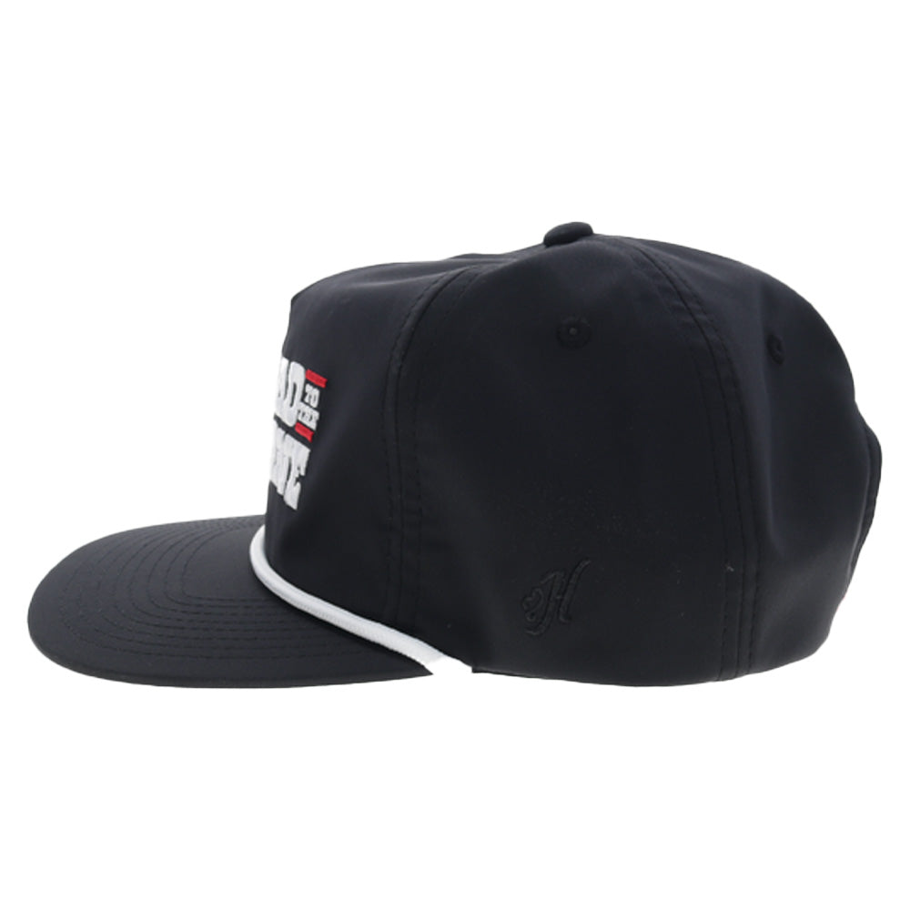 Bad Company 5 Panel Full Surround Hat Black