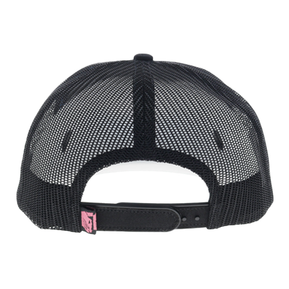 Bad Company 6 Panel Trucker Snapback Hat Black/Blue