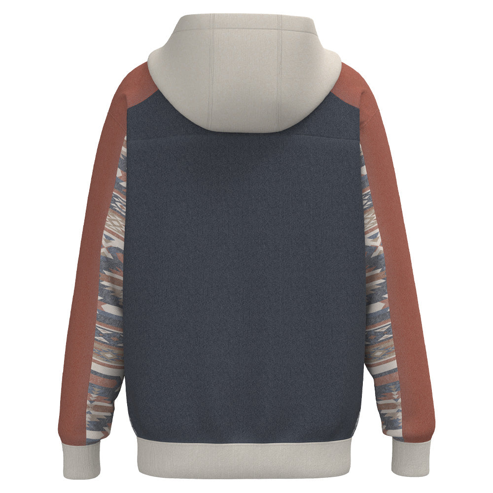 Bad Company Rodeo Hoody Navy/Red w/Aztec