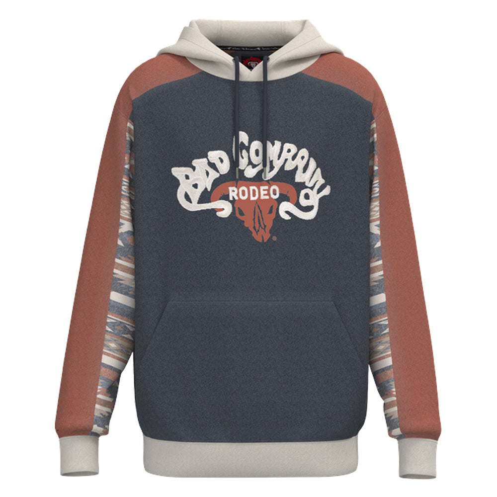 Bad Company Rodeo Hoody Navy/Red w/Aztec
