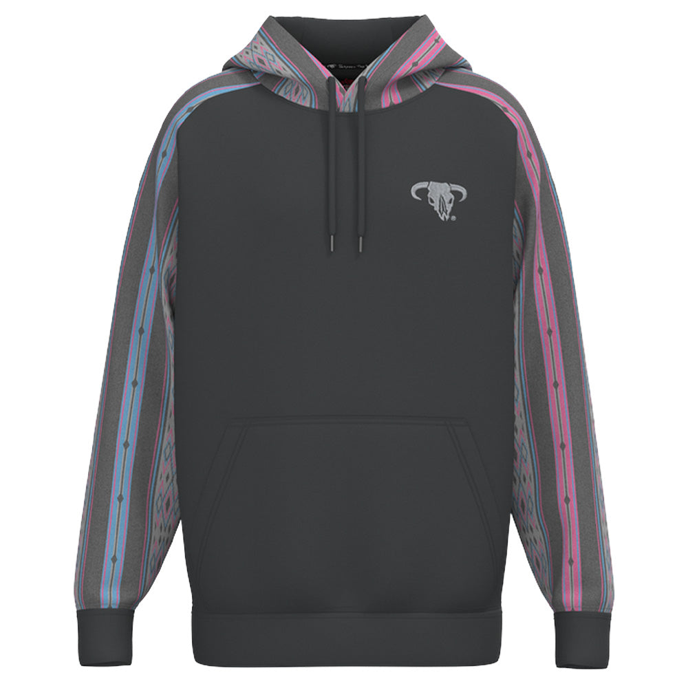 Bad Company Rodeo Hoody Charcoal w/Aztec