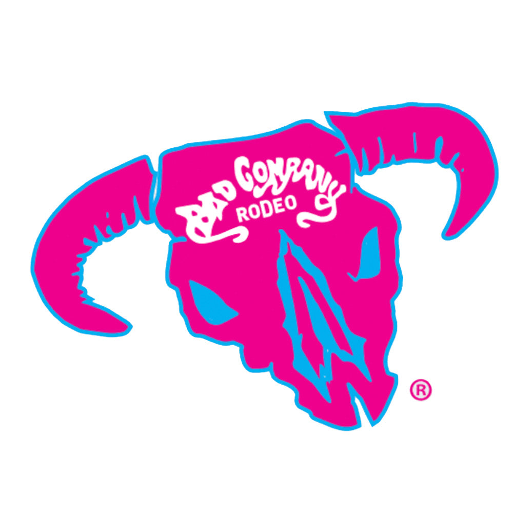 Bad Company Rodeo Decal Pink/Blue