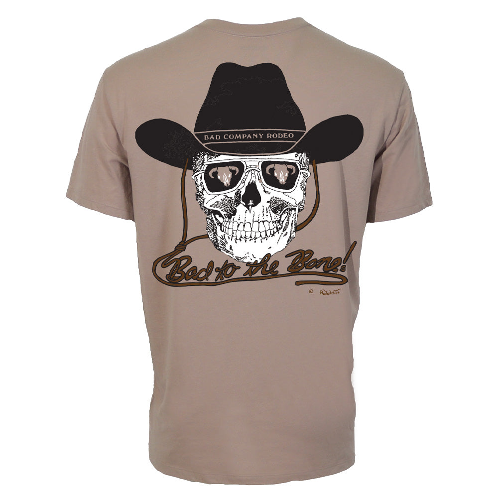 Bad Company T-shirt Tan w/Black & White Logo