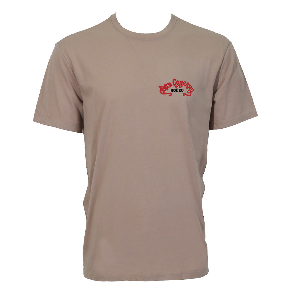 Bad Company T-shirt Tan w/Multi-Color Logo