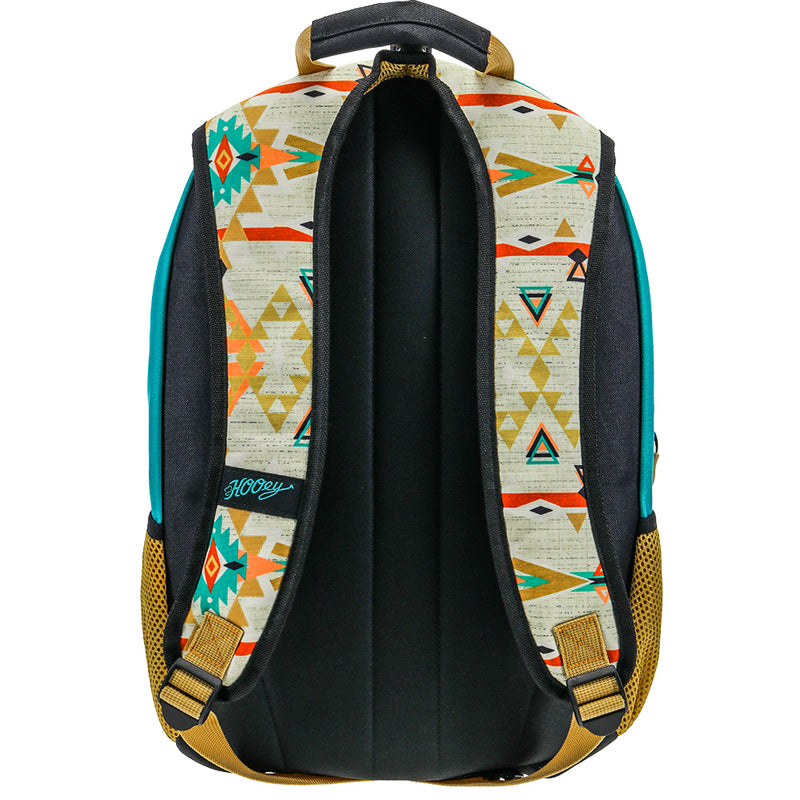"Rockstar" Hooey Backpack Cream/Pink Pattern w/Turquoise/Gold