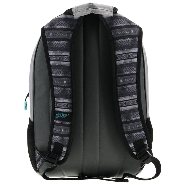 "Rockstar" Hooey Backpack Grey/Turquoise  Cheyenne Logo w/Grey/Black