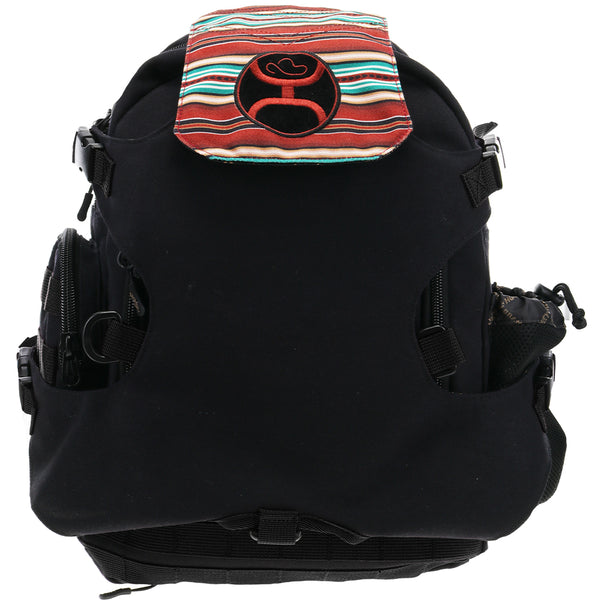 "Mule" Hooey Backpack Black w/Grey/Tan Aztec Pattern