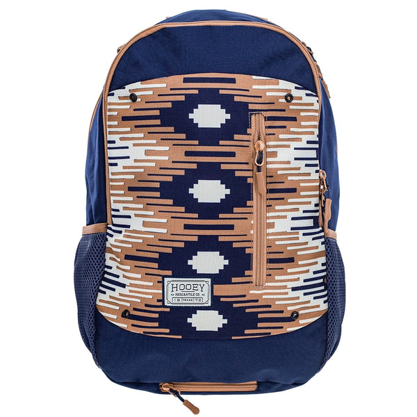 "Rockstar" Hooey Backpack Navy/Tan Aztec