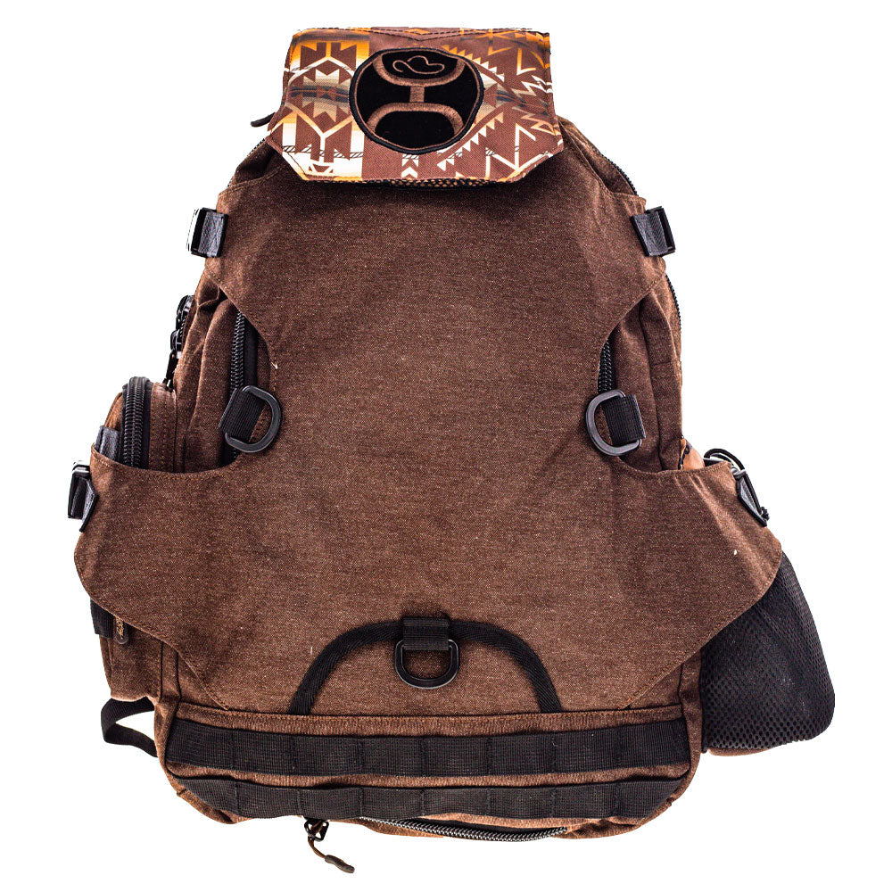 "Mule" Brown/Black w/Aztec Hooey Backpack