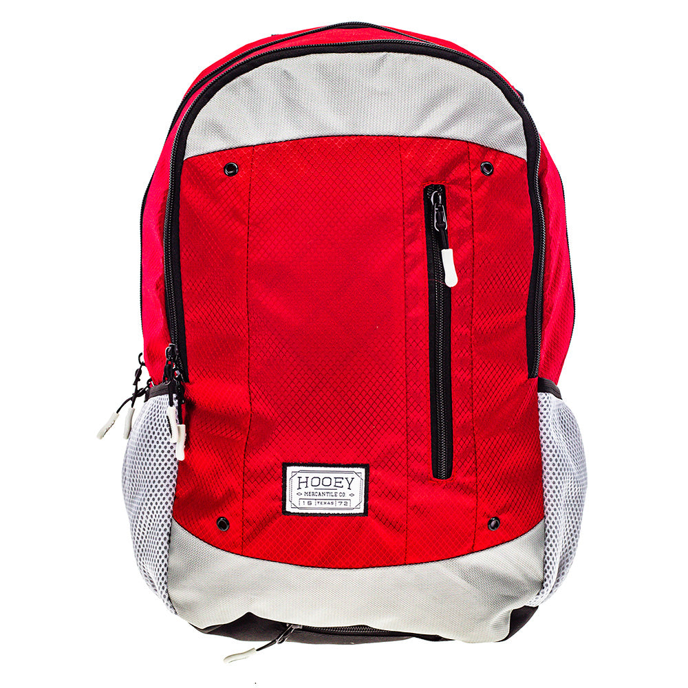 "Rockstar" Hooey Backpack Red & Grey