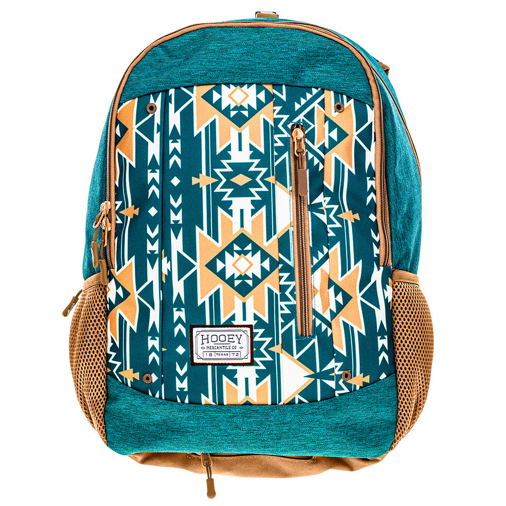 "Rockstar" Hooey Backpack Teal & Aztec
