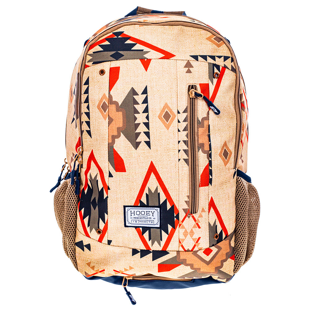 "Rockstar" Hooey Backpack Tan w/Aztec
