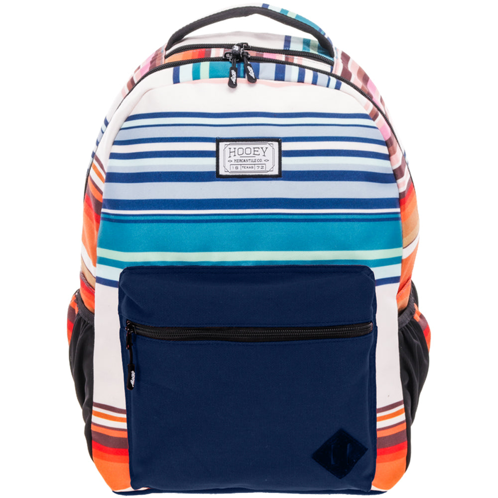 "Recess" Backpack Multi-Color Serape w/Navy
