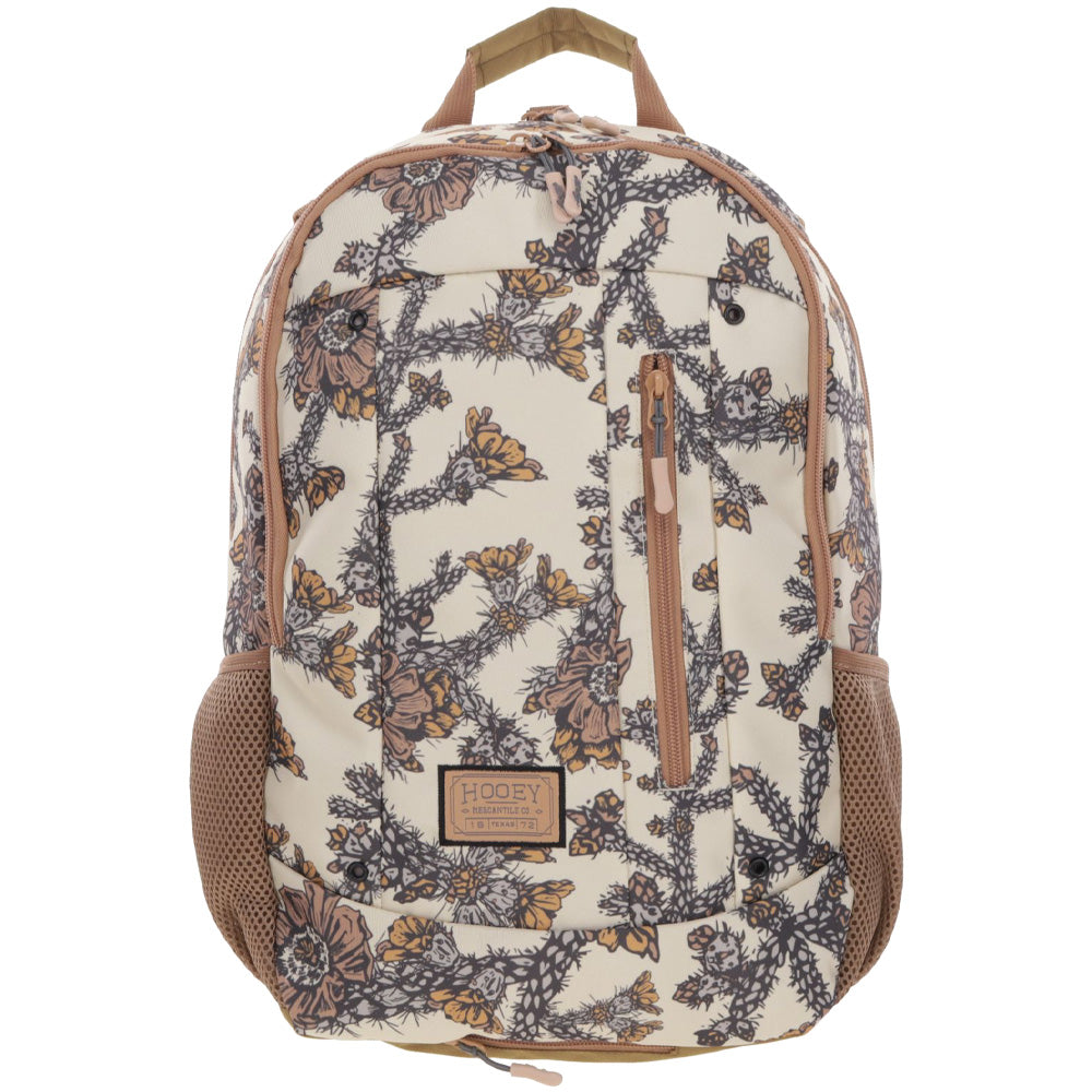 "Rockstar" Hooey Backpack Tan & Cream w/Floral Print