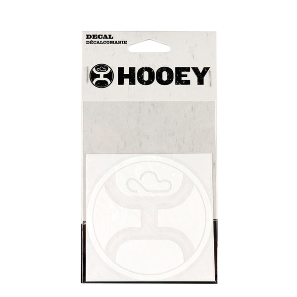 "Hooey Decal"  White Hooey Logo