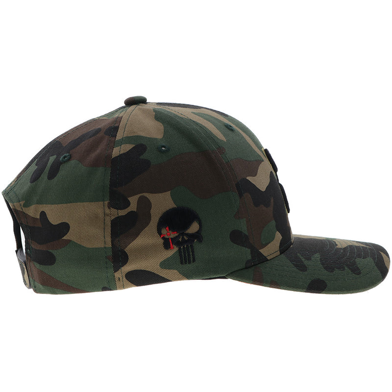 right side of the Hooey camo hat