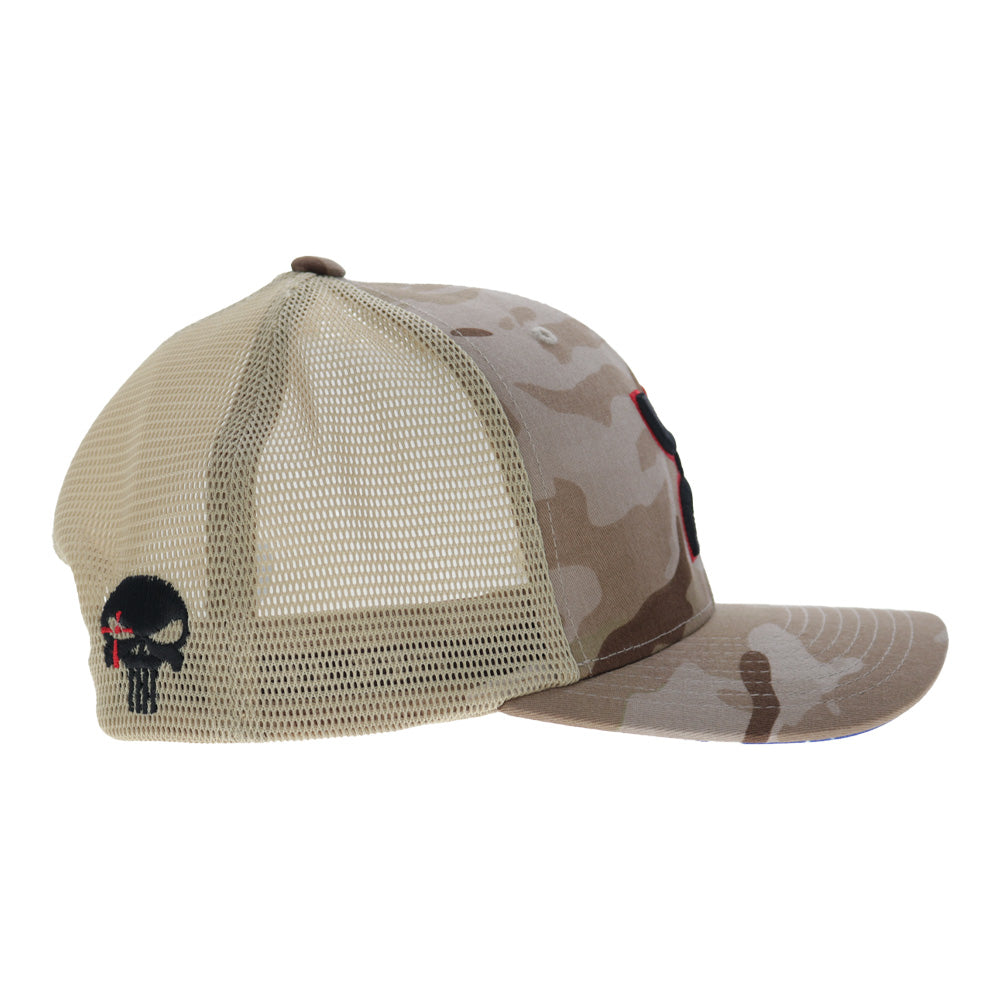 Chris Kyle 6-Panel Trucker Snapback Hat Brown/Camo