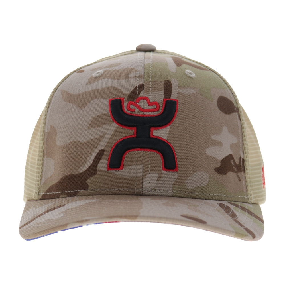 Chris Kyle 6-Panel Trucker Snapback Hat Brown/Camo