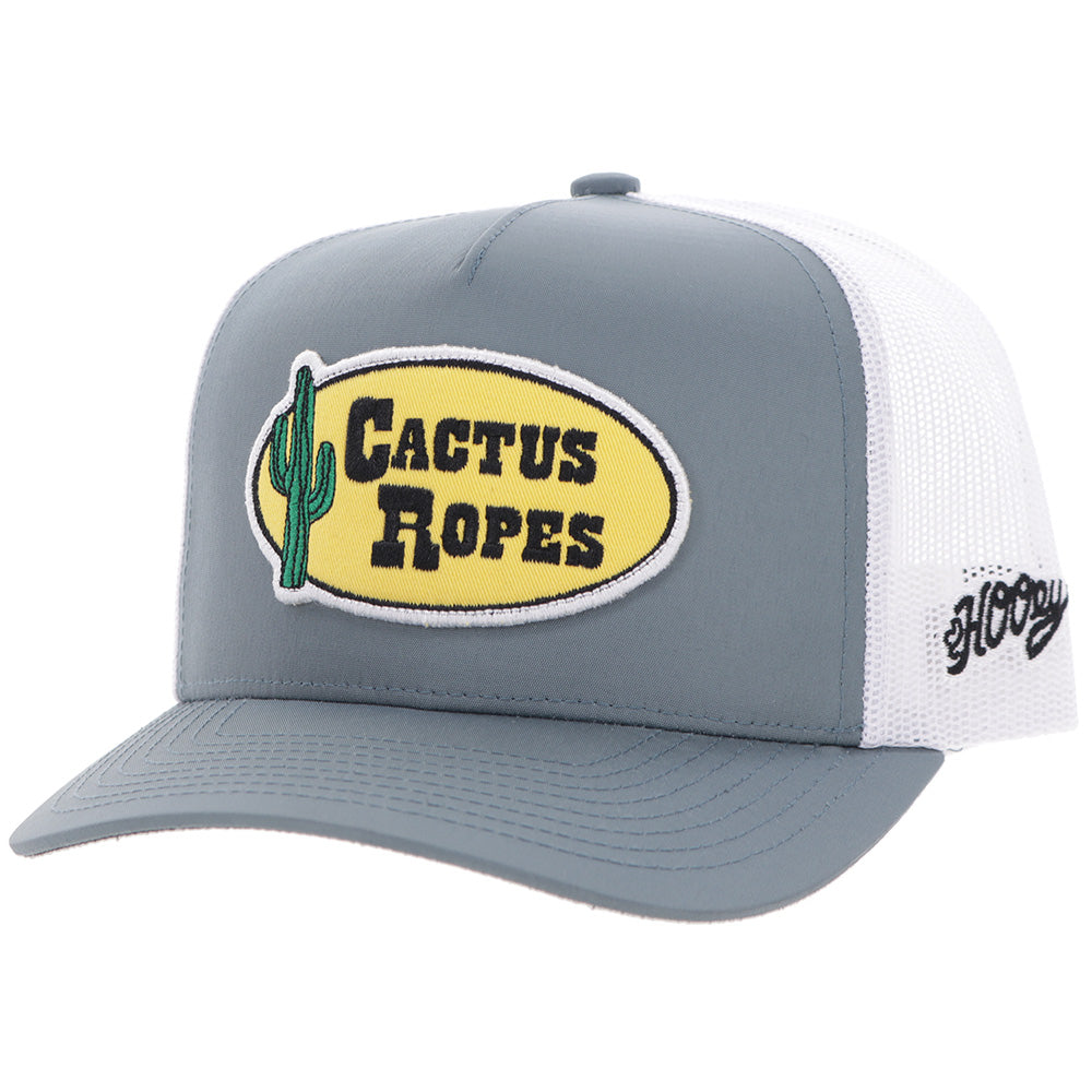 "CR122" Cactus Ropes Hat Grey/White