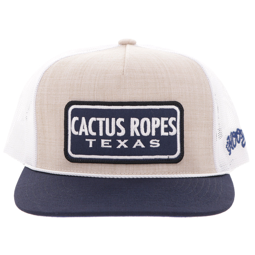 "CR124" Cactus Ropes Hat Cream/Blue