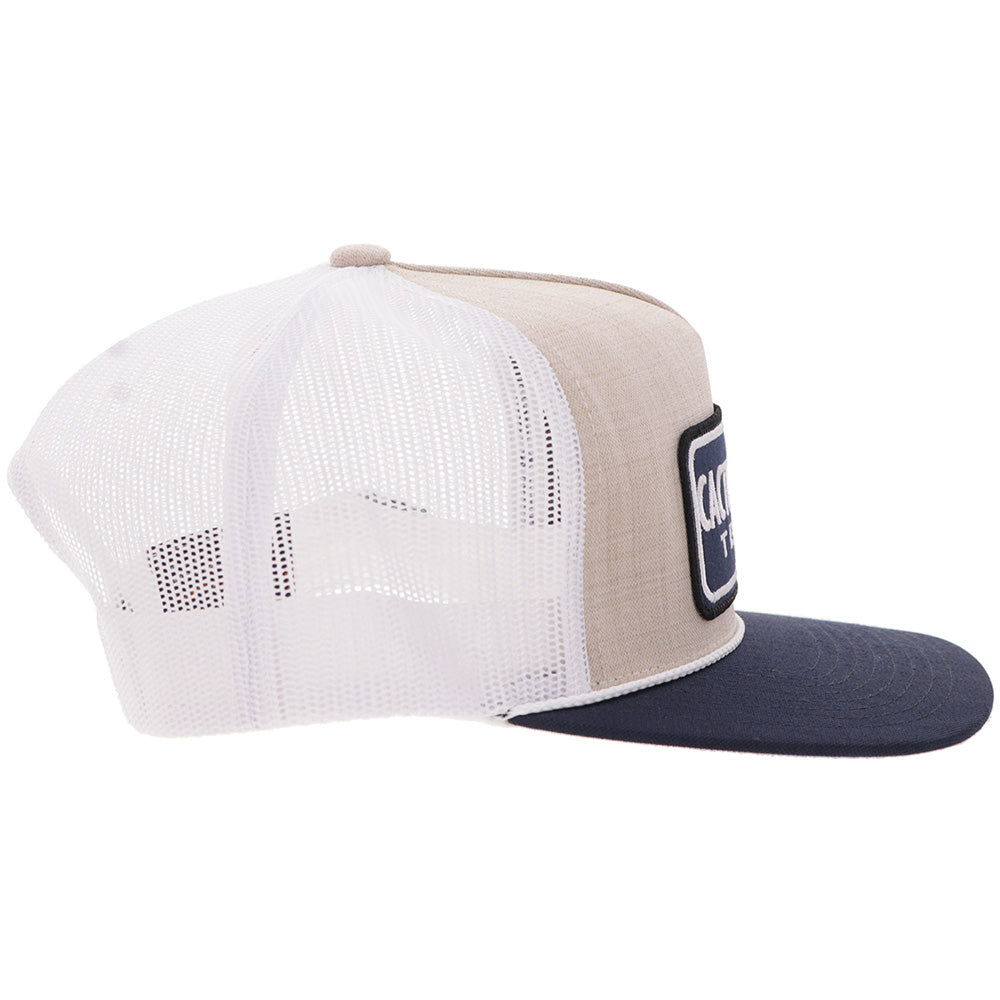 "CR124" Cactus Ropes Hat Cream/Blue