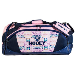 "The Competitor" Carry-All Bag Pink/Navy Aztec