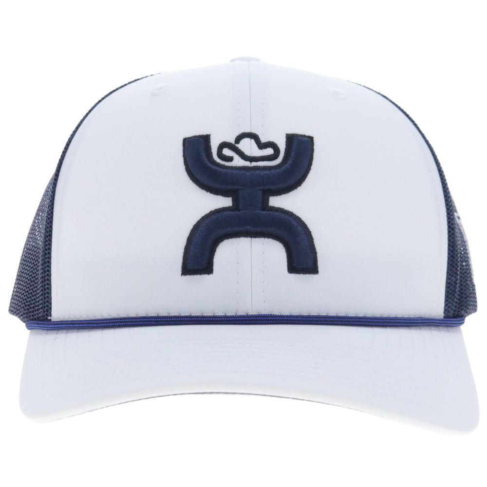 Dallas Cowboys 6-Panel Trucker Snapback Hat White/Navy Blue