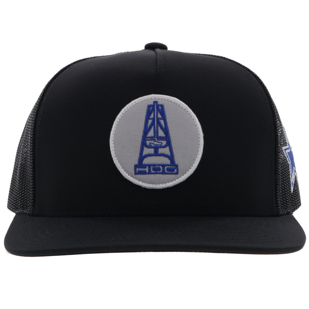 "Dallas Cowboys"  HOG Hat Black w/ Grey & Navy