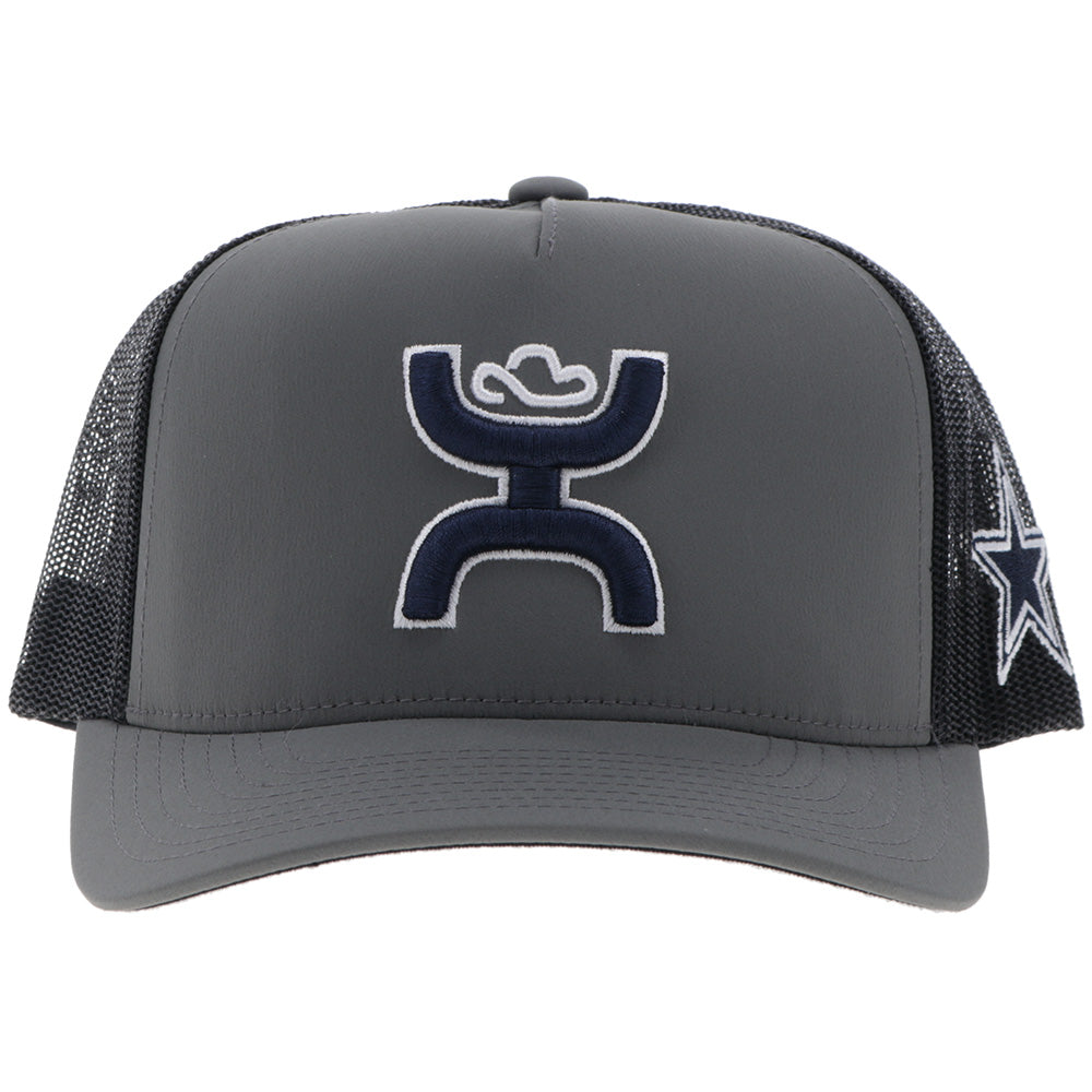 "Dallas Cowboys" Hat Dark Grey w/Hooey Logo