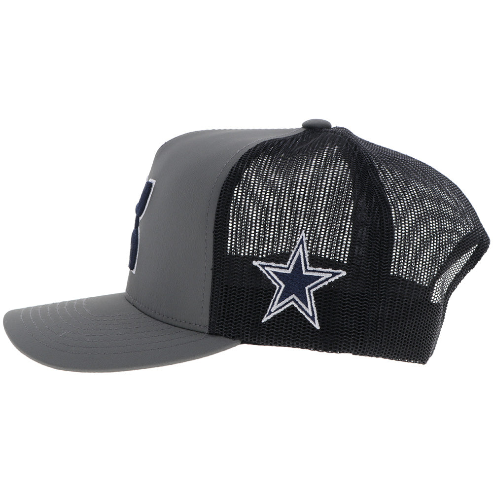 "Dallas Cowboys" Hat Dark Grey w/Hooey Logo