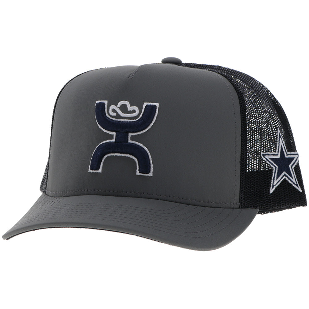 "Dallas Cowboys" Hat Dark Grey w/Hooey Logo