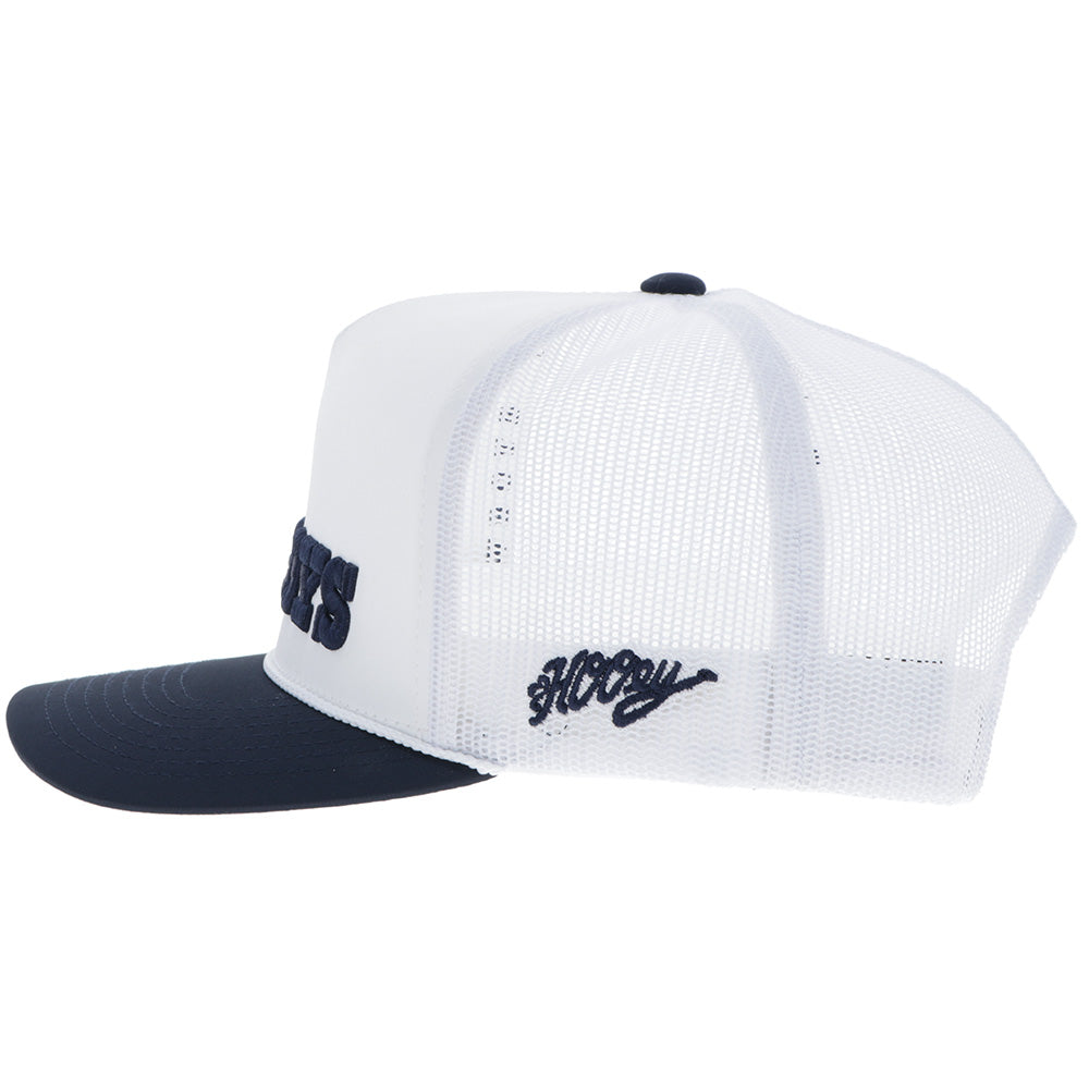 "Dallas Cowboys" Hat White w/Navy Logo
