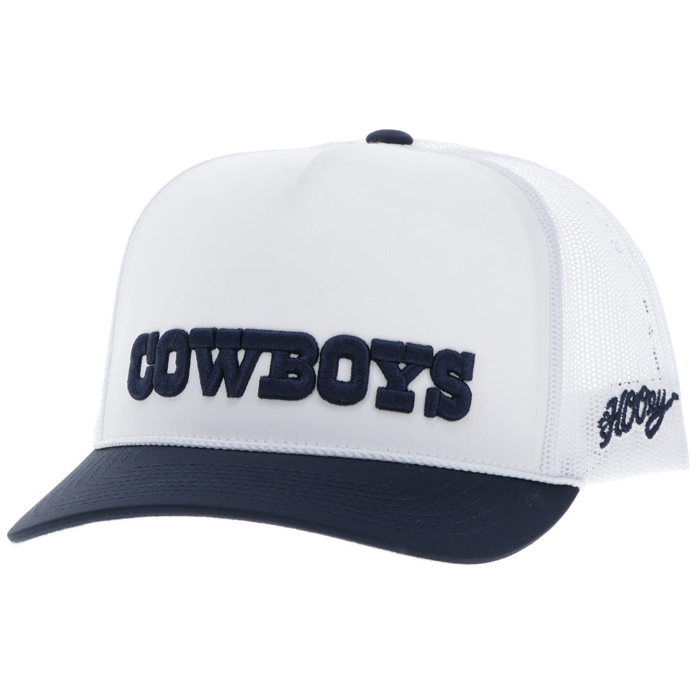 "Dallas Cowboys" Hat White w/Navy Logo