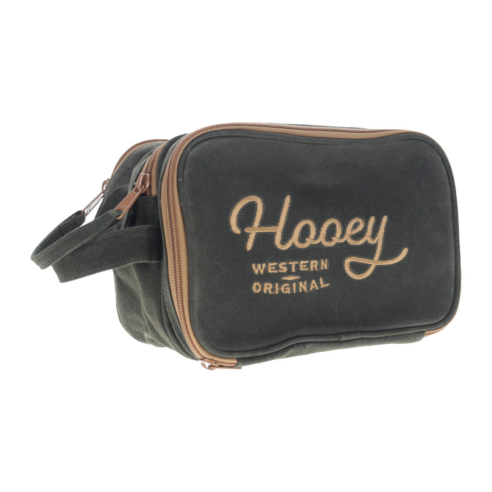 Dopp Kit Travel Bag Green/Tan