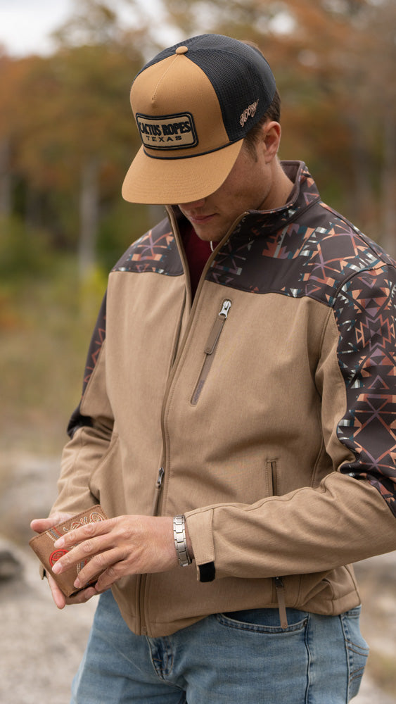 "Hooey Softshell Jacket" Aztec/Tan