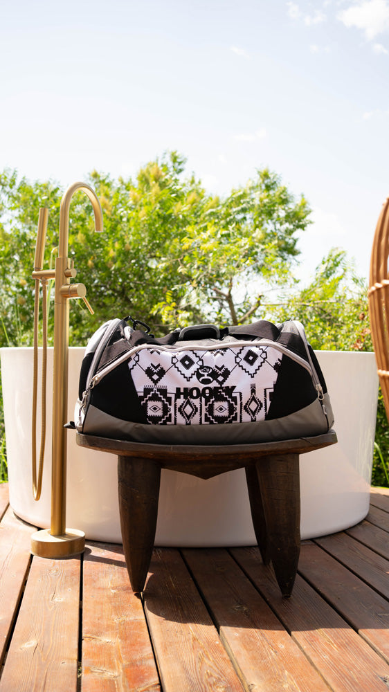 "The Competitor" Carry-All Bag Black/White Aztec