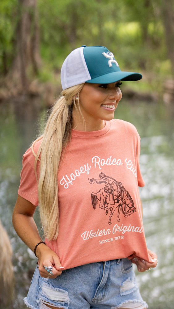 "Coach" FlexFit Hat Teal /White