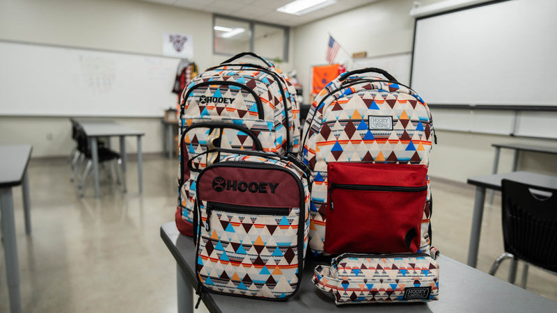 "Hooey Lunch Box" Cream/Black Aztec