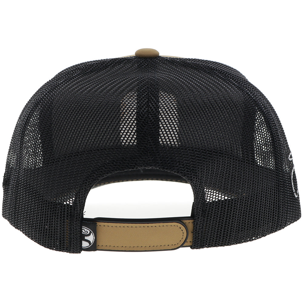 back of the tan and black Dusty Tuckness hat