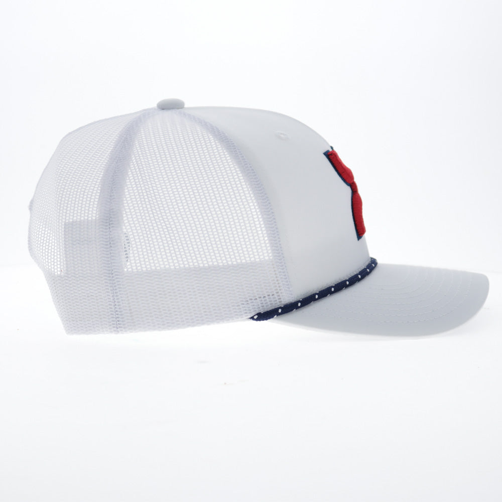 "Sterling" Hat White w/Red  Hooey Logo