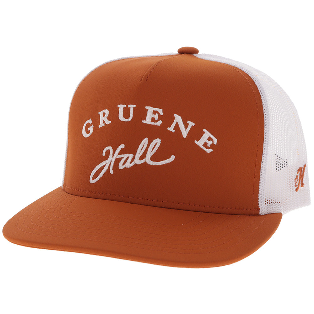 "Gruene Hall" Hat Orange/White