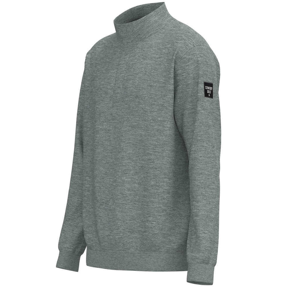 "Ace Pullover" Heather Grey Long sleeve