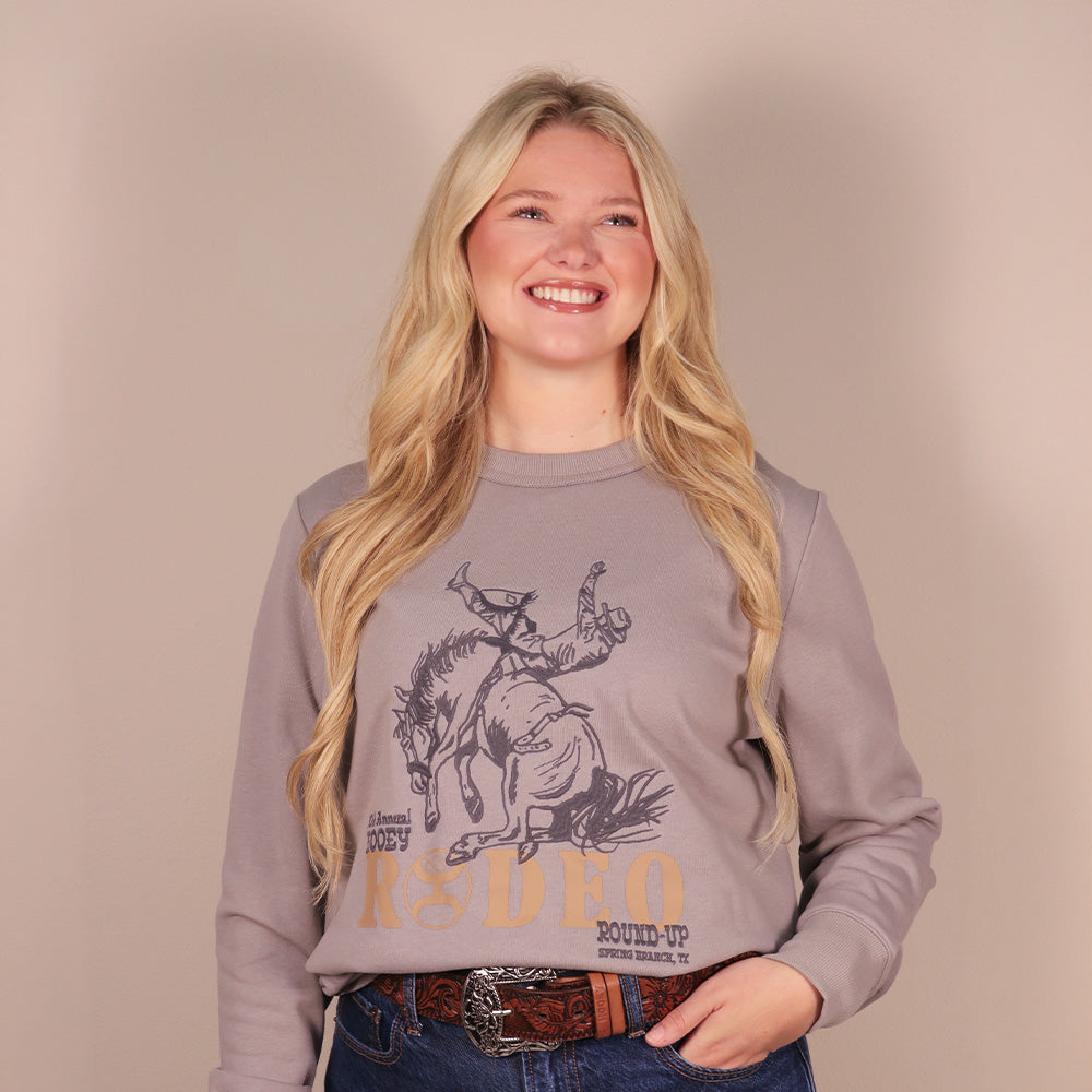 Stallion Crew Ladies Pullover Grey